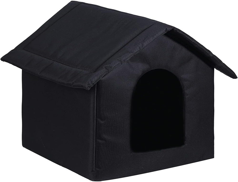 SXOZH casa para gatos exteriores con techo impermeable para lluvia ligera.