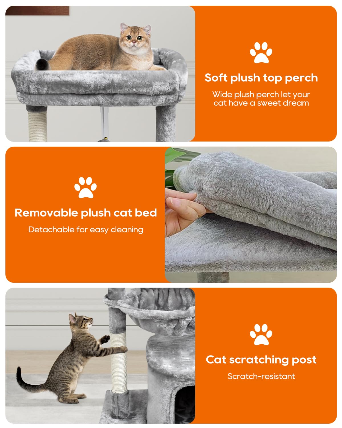 SYANDLVY postes de rascado con cuerda de sisal natural.