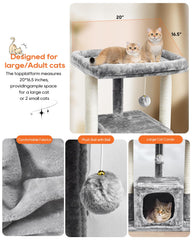 SYANDLVY arbol gatos 27in cojines lavables para limpieza fácil