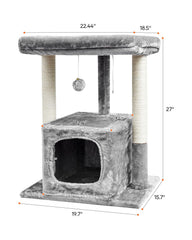 SYANDLVY arbol gatos 27in postes sisal reforzados para rascar muebles