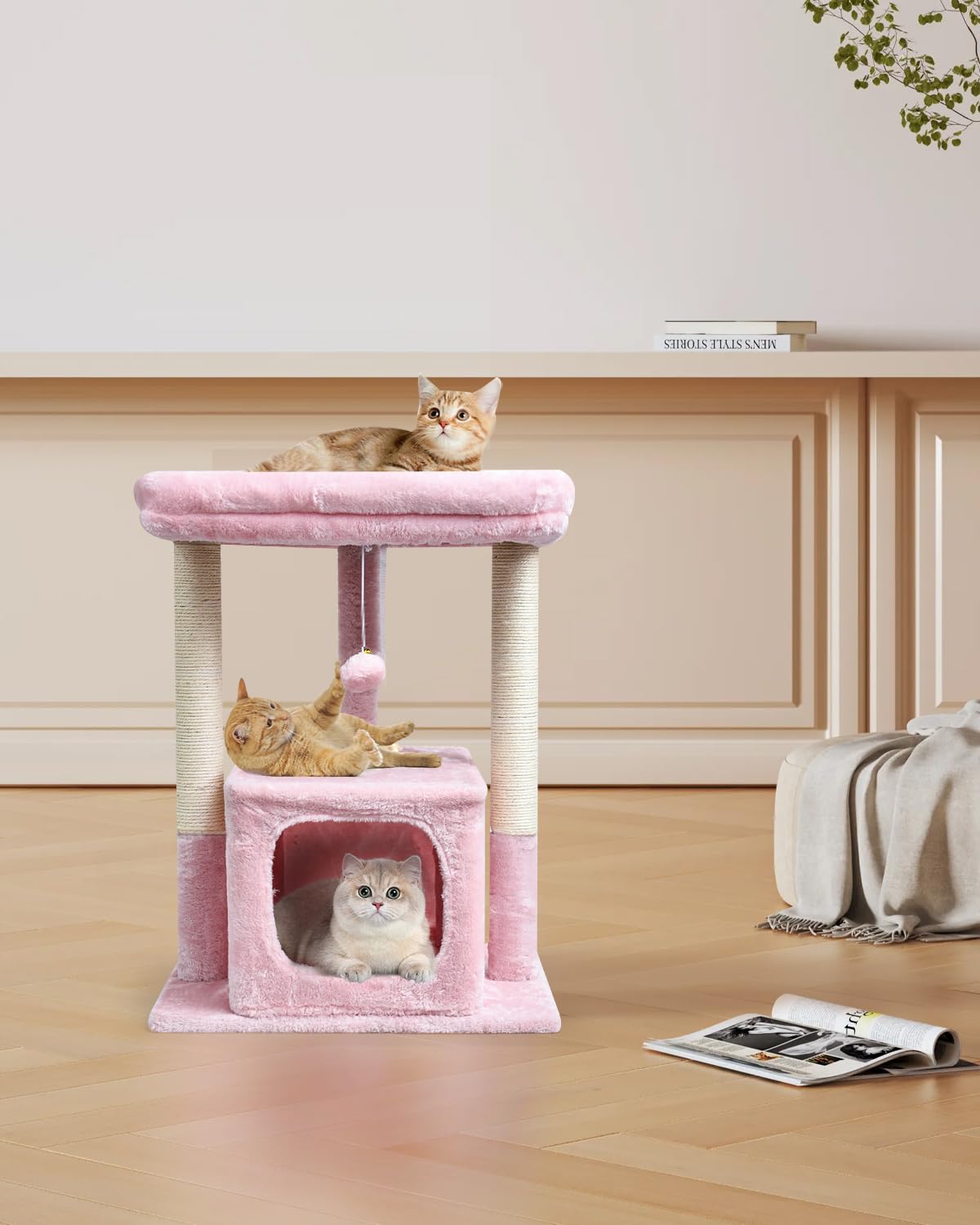 SYANDLVY arbol gatos 27p cueva para esconderse y descansar.