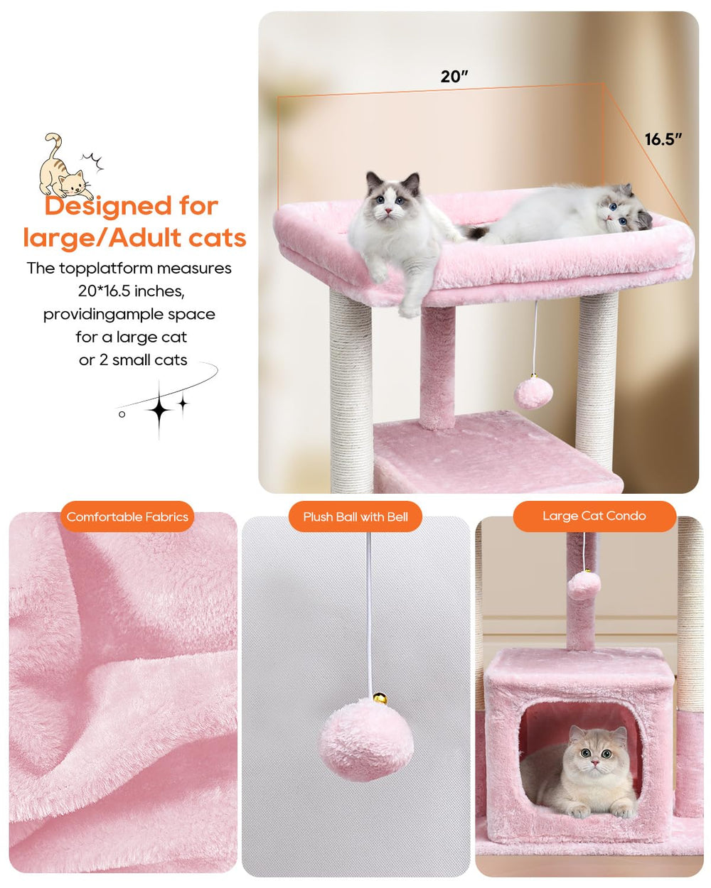 SYANDLVY arbol gatos 27p instrucciones gráficas para montaje rápido.