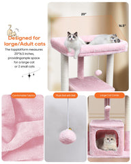 SYANDLVY arbol gatos 27p instrucciones gráficas para montaje rápido.