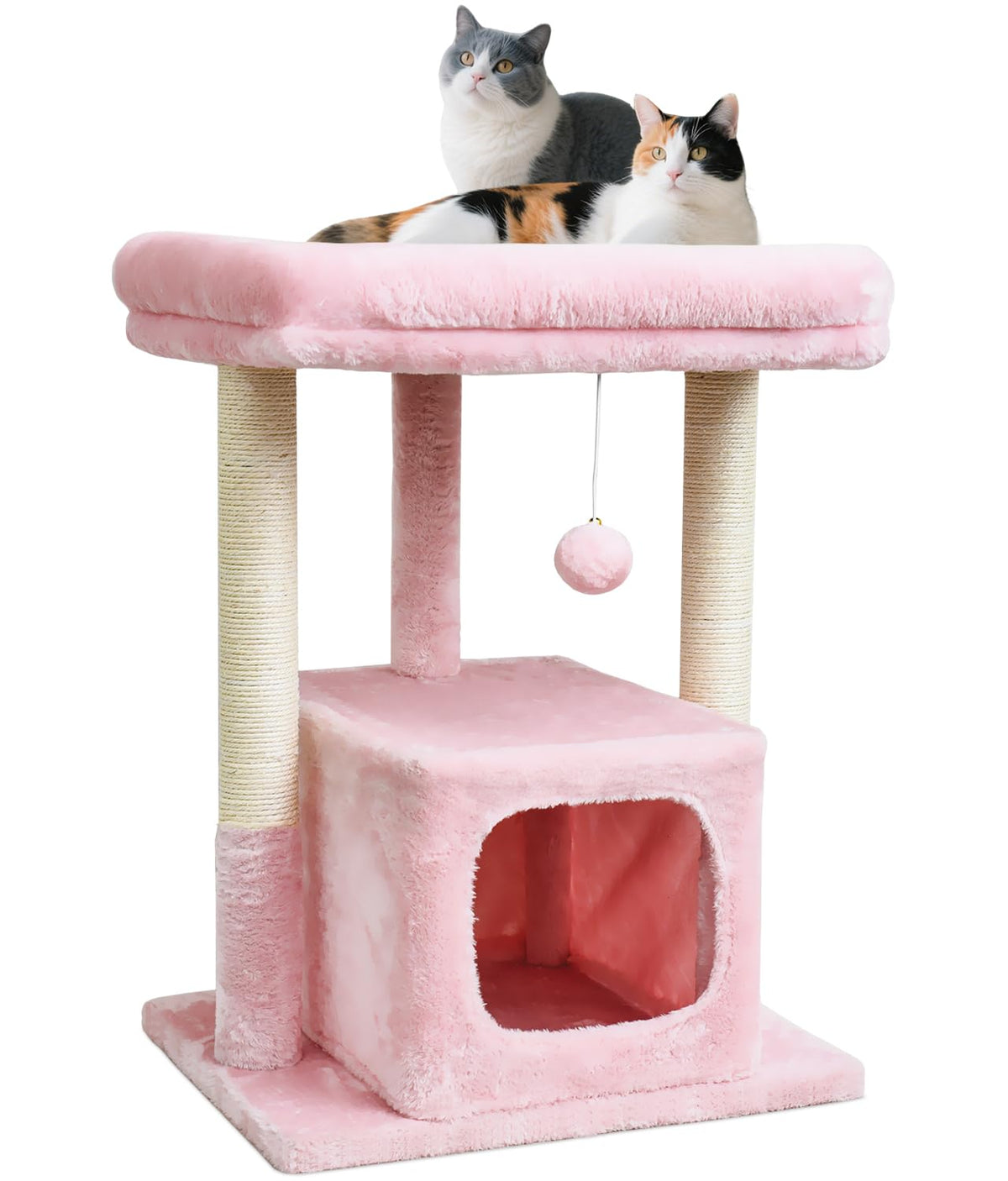 SYANDLVY arbol gatos 27p percha acolchada para siestas suaves y cómodas.
