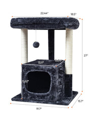 SYANDLVY arbol-gatos-27pulgadas-postes-rascado-sisal postes para rascar resistentes