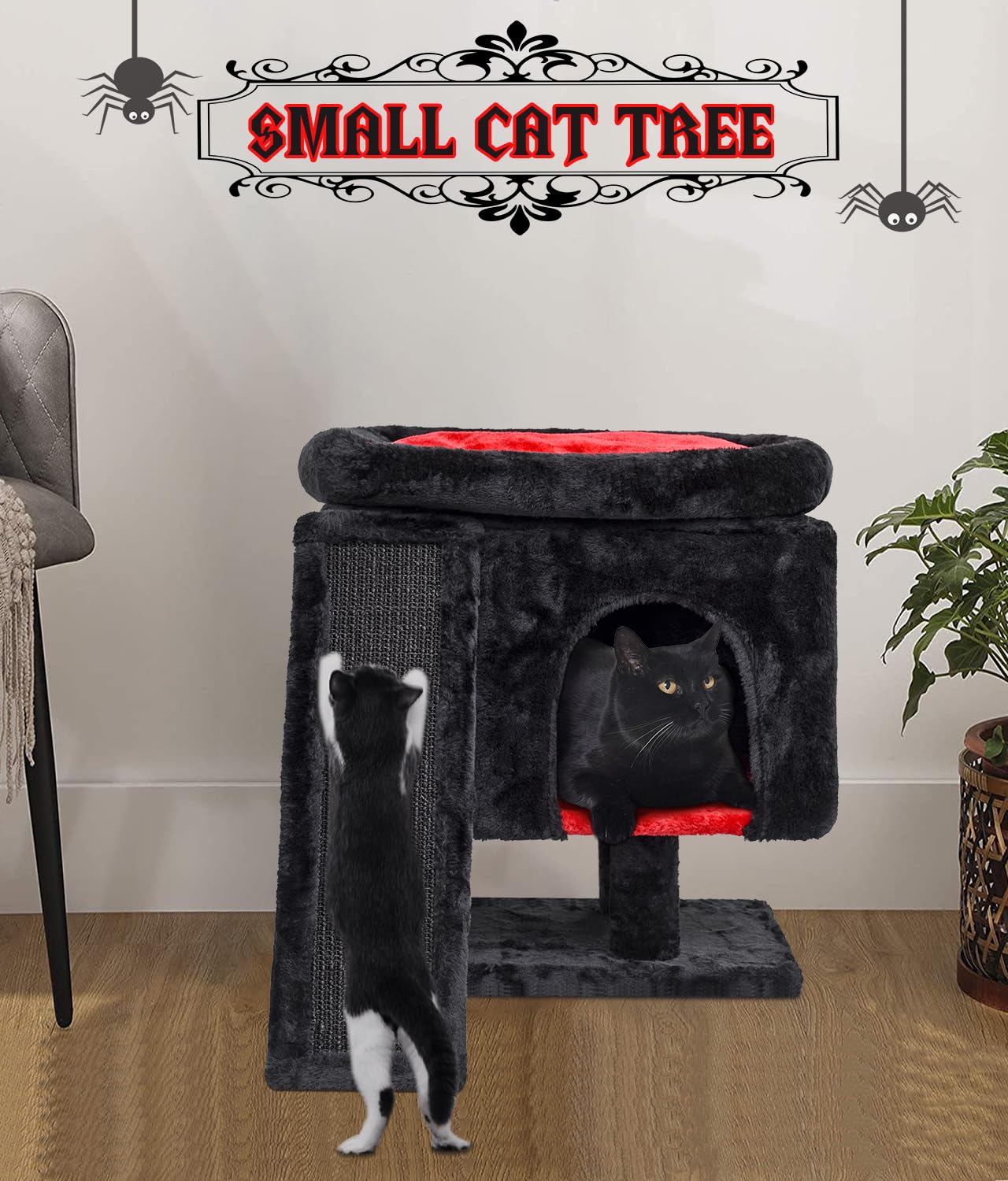 SYANDLVY Gato Arbol Base Resistente y Estable para saltos seguros.