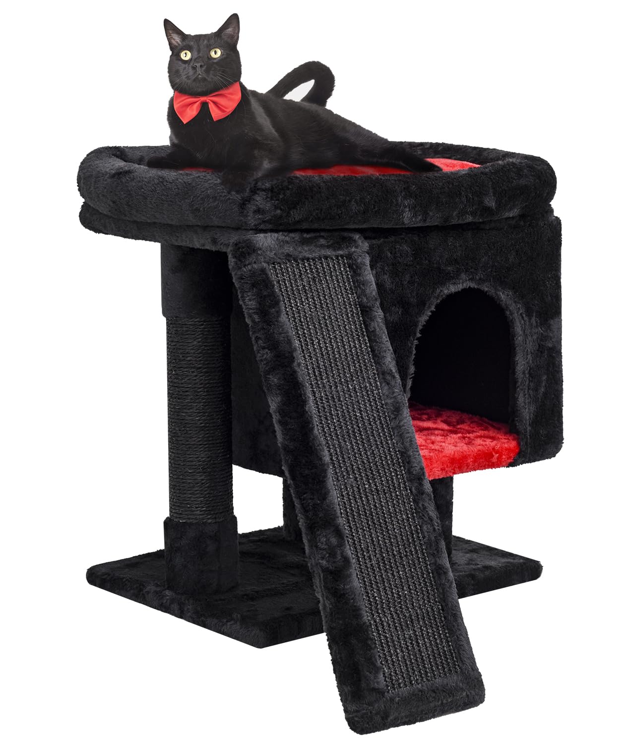 SYANDLVY Gato Arbol Cama-ataud superior con pelaje suave para descanso cómodo.