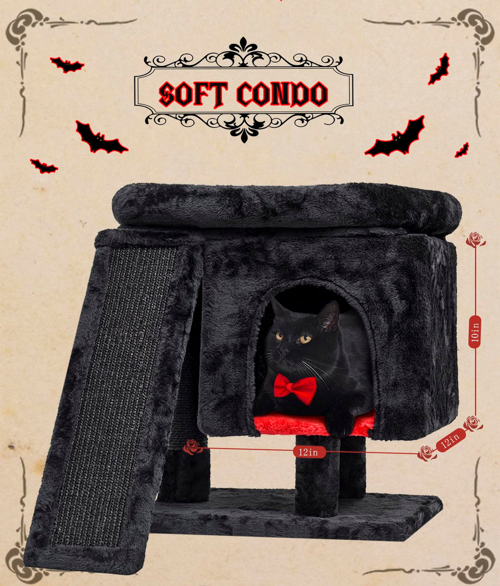 SYANDLVY Gato Arbol Dimensiones Compactas 41x31x46 cm para apartamentos.