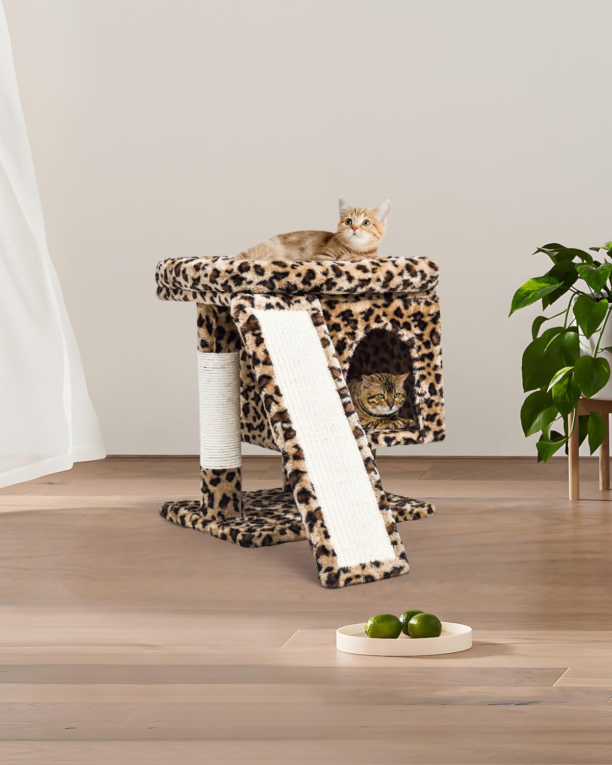 SYANDLVY torre interior moderna, apta para gatos grandes y convivencia.