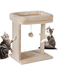 SYANDLVY árbol para gatos: percha superior acolchada para descansar.