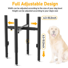 SYBECHATF altura ajustable en cuatro niveles para perros en crecimiento