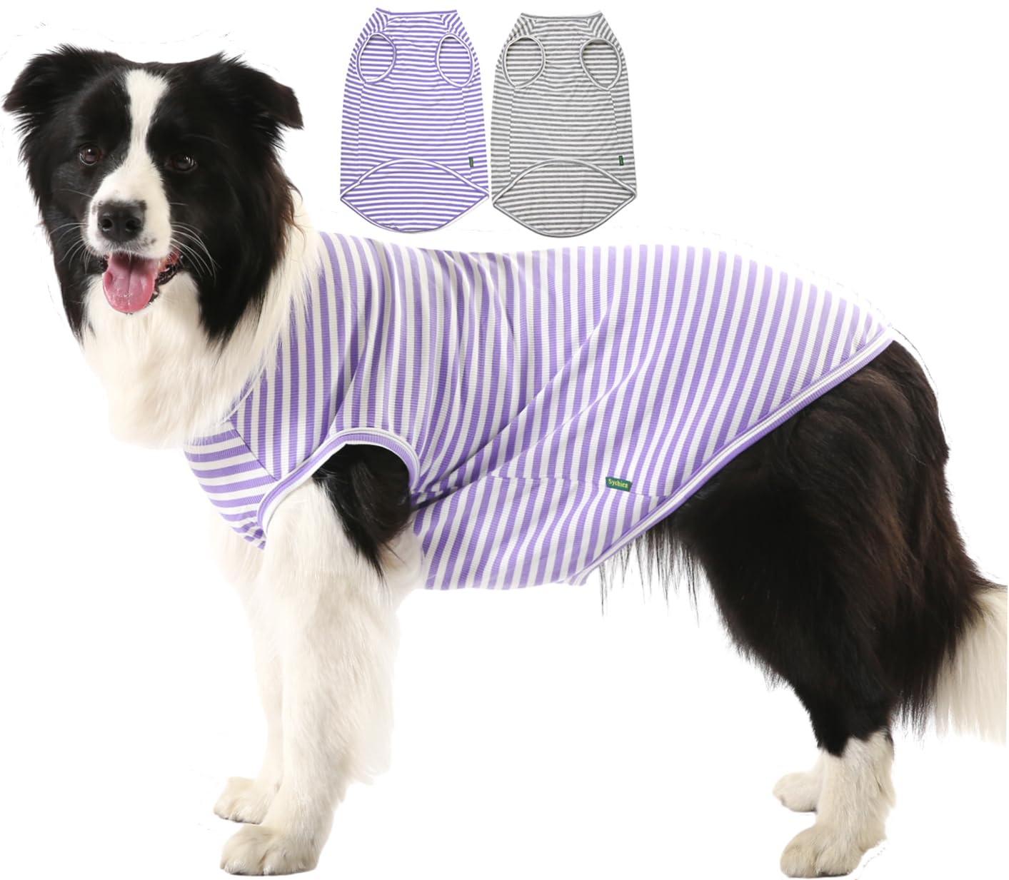 SyChien camiseta enfriante para perro en rayon, textura suave y secado rápido para días calurosos.
