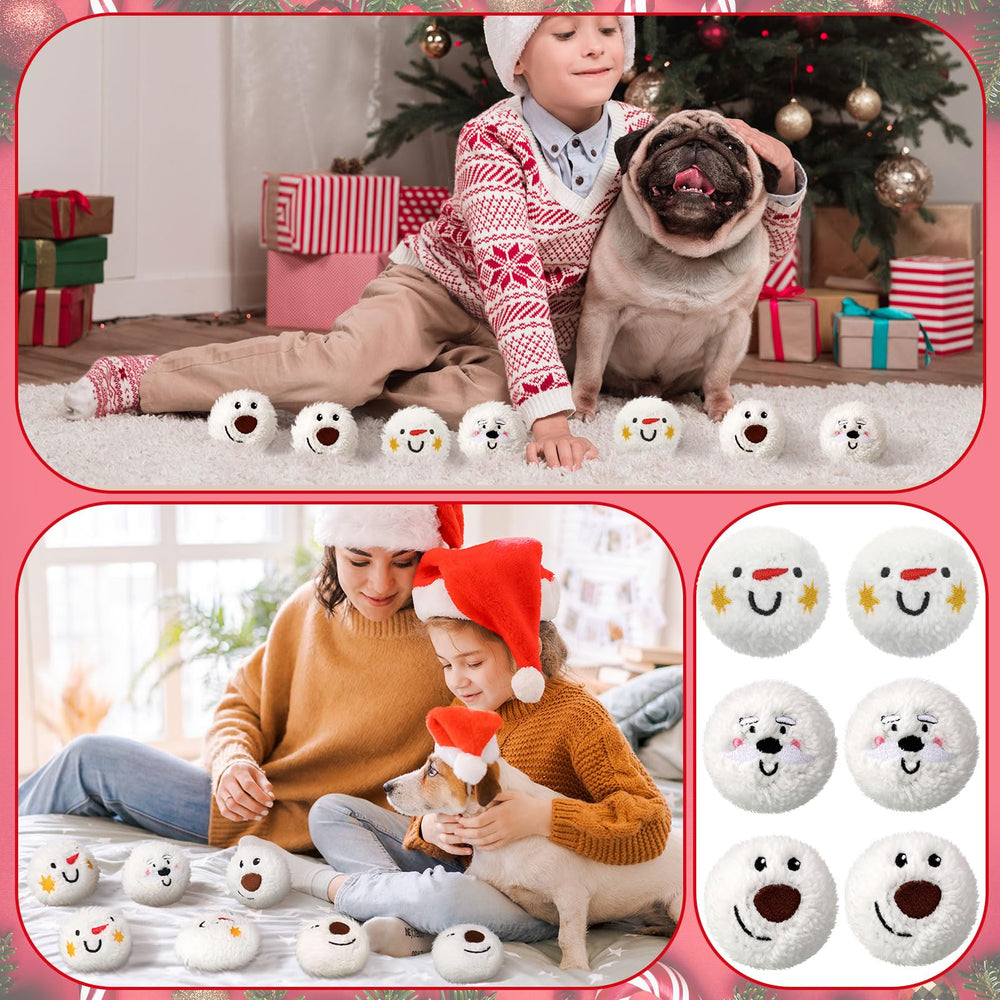 Syhood bolas nieve para perros tamaño 2,76 pulgadas: ideal para mordidas y lanzamientos.
