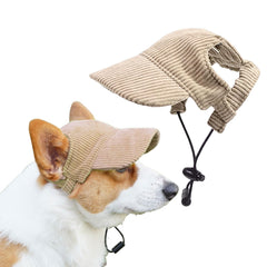 Gorra Symphonyw con agujeros para orejas caqui perfecta para perros con orejas erguidas