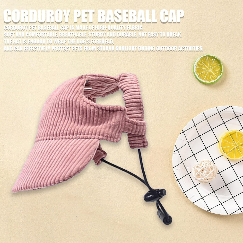 Gorra para perro Symphonyw con orejas descubiertas, rosa, perfecta para días de paseo.