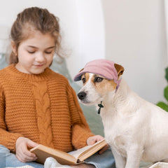 Sombrero para exterior Symphonyw para perro, rosa, mantiene a raya el sol.