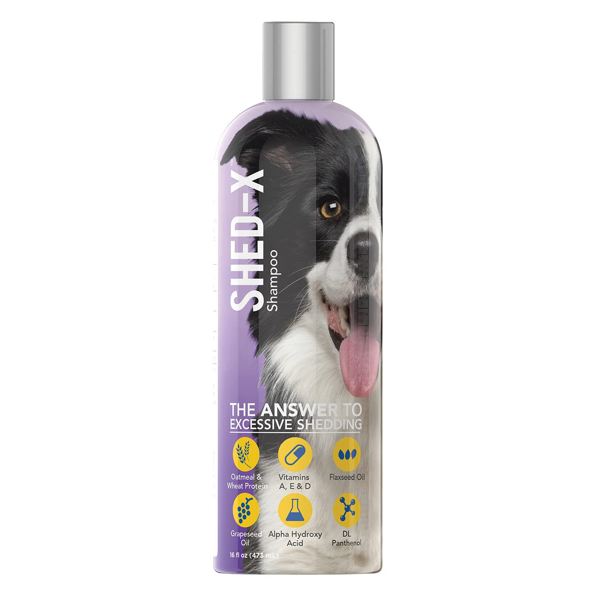 Shed-X Champú para perros: bote listo para lavado regular y piel sana.