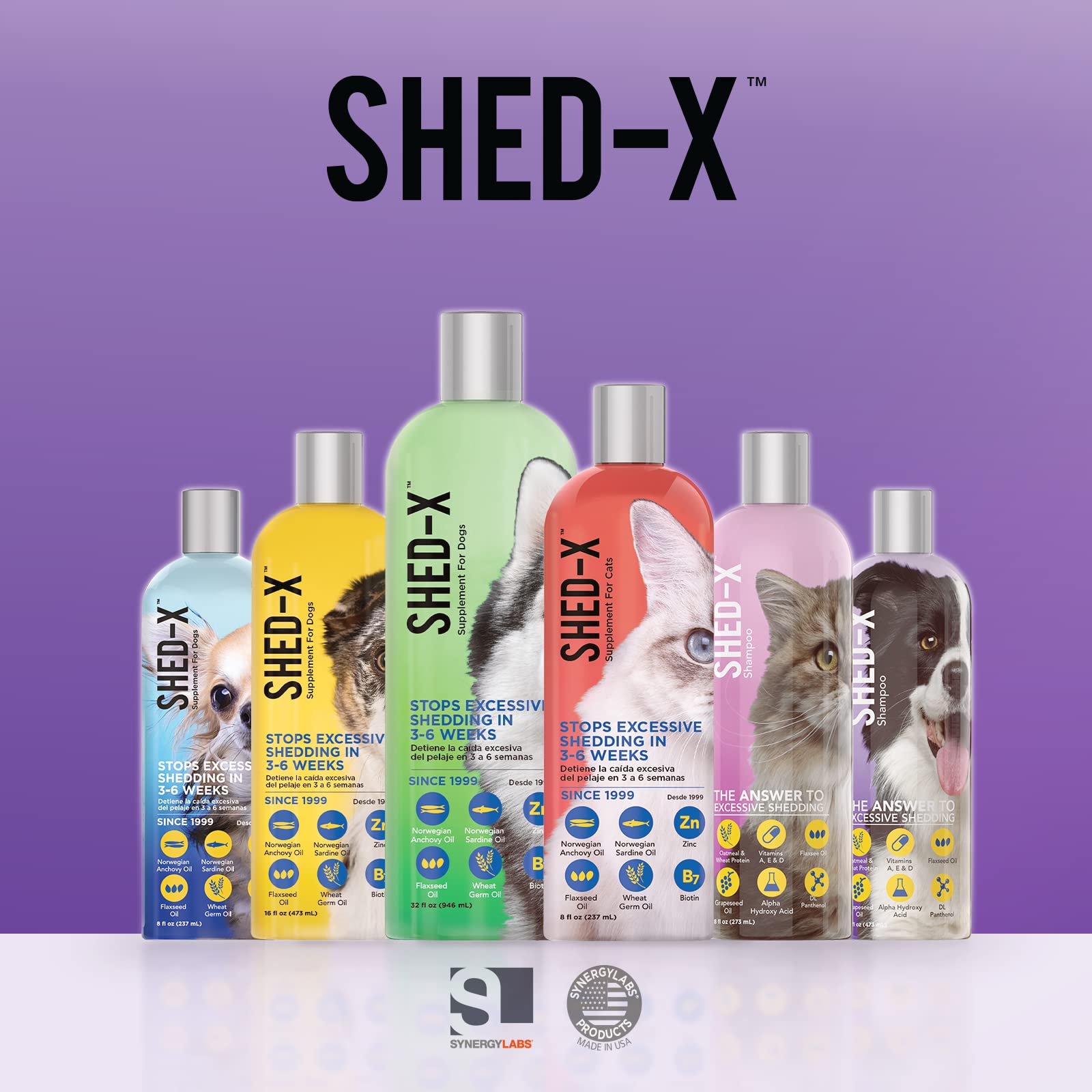 Shed-X: uso frecuente facilita el cuidado del pelaje.