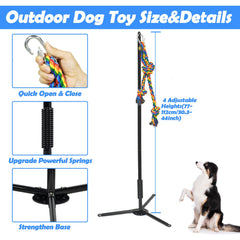 SYOOY cuerda para perros con campana, fomenta juego interactivo.