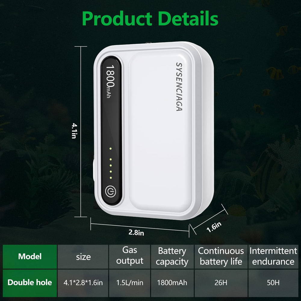 SYSENCIAGA bomba-aire-carga-usb: recarga práctica desde banco de energía.
