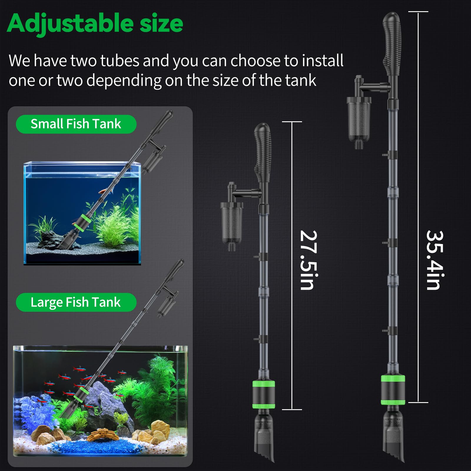 Conjunto 5-en-1 de SYSENCIAGA para mantenimiento rápido y efectivo del acuario.