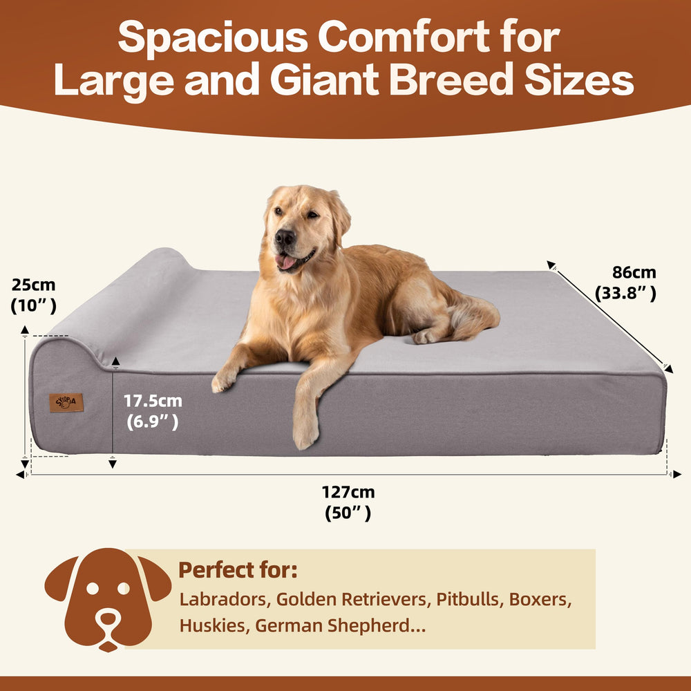 Sytopia cama ortopédica de 7 pulgadas brinda confort para perros senior.