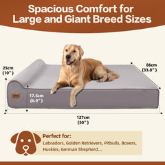 Sytopia cama ortopédica de 7 pulgadas brinda confort para perros senior.