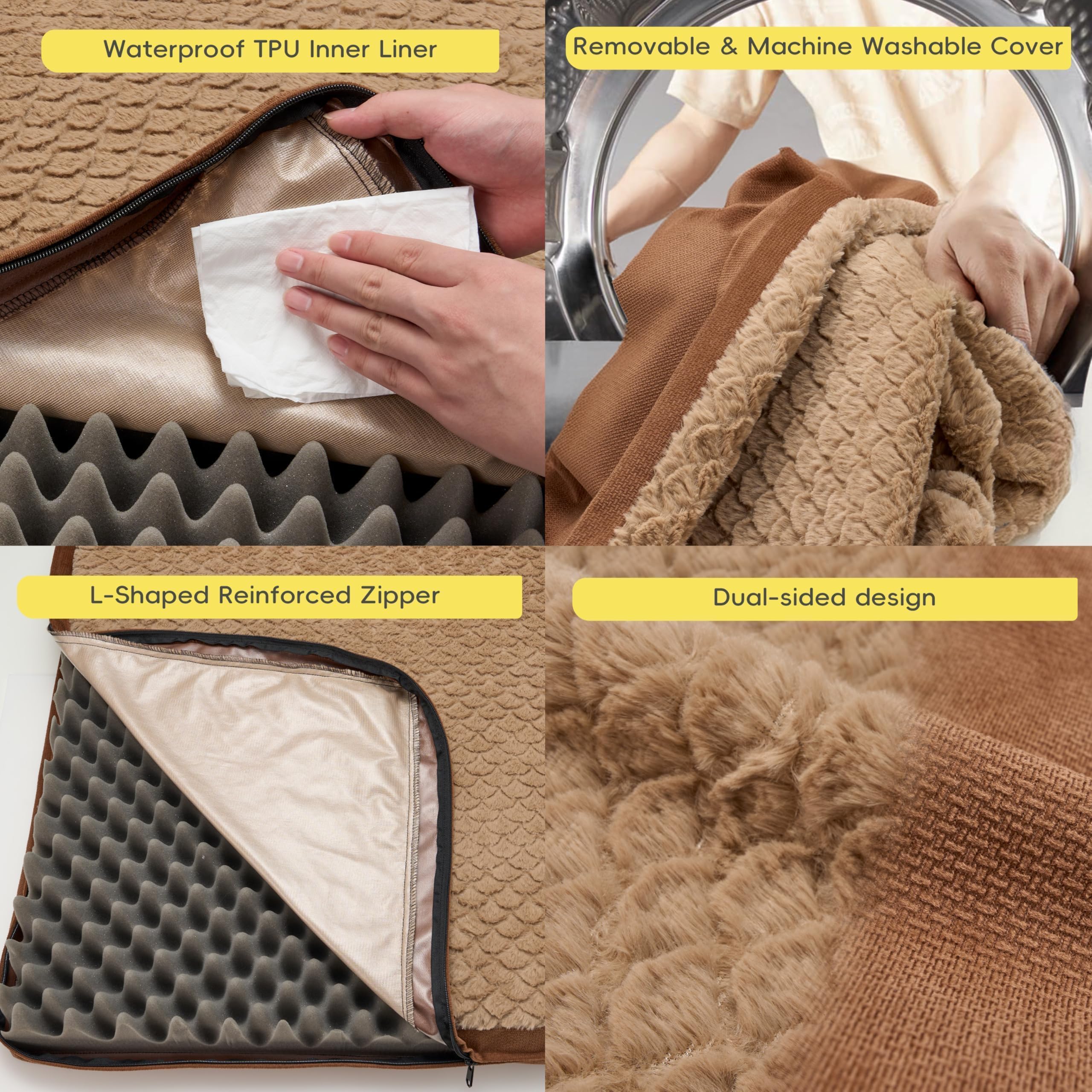 Sytopia espuma-ortopedica-egg-crate-30d-3-1-pulgadas ofrece soporte estable.