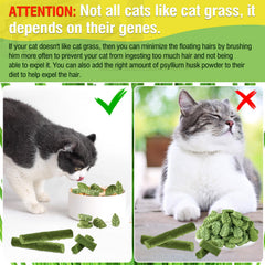 SYWUAII snack hierba gatos textura masticable atractiva para gatos.