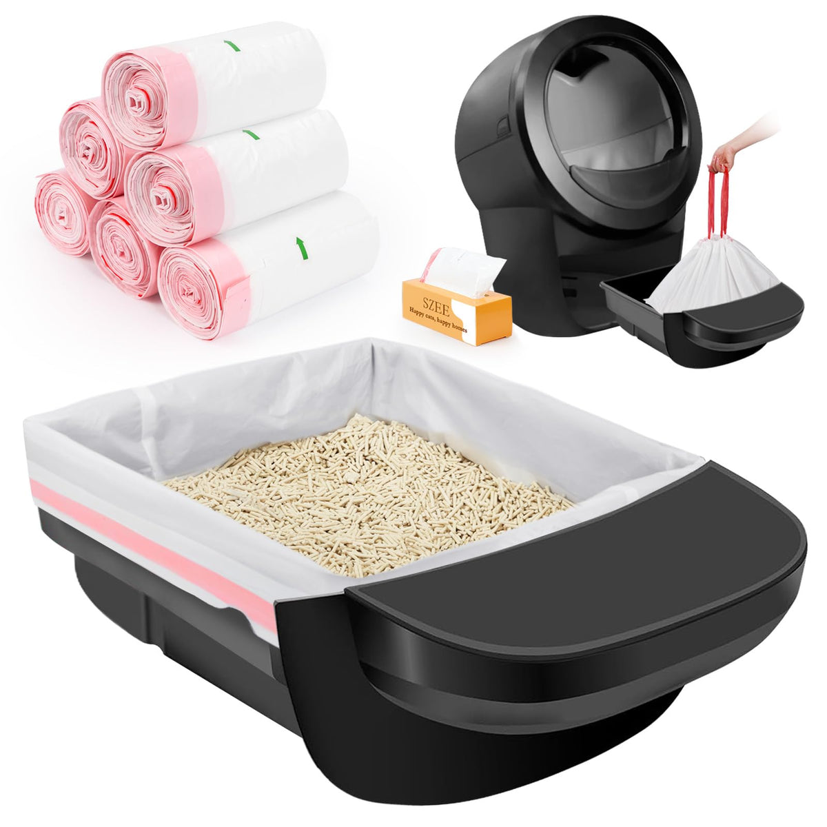 SZEE bolsas compatibles con robots de arena automáticos para limpieza sencilla