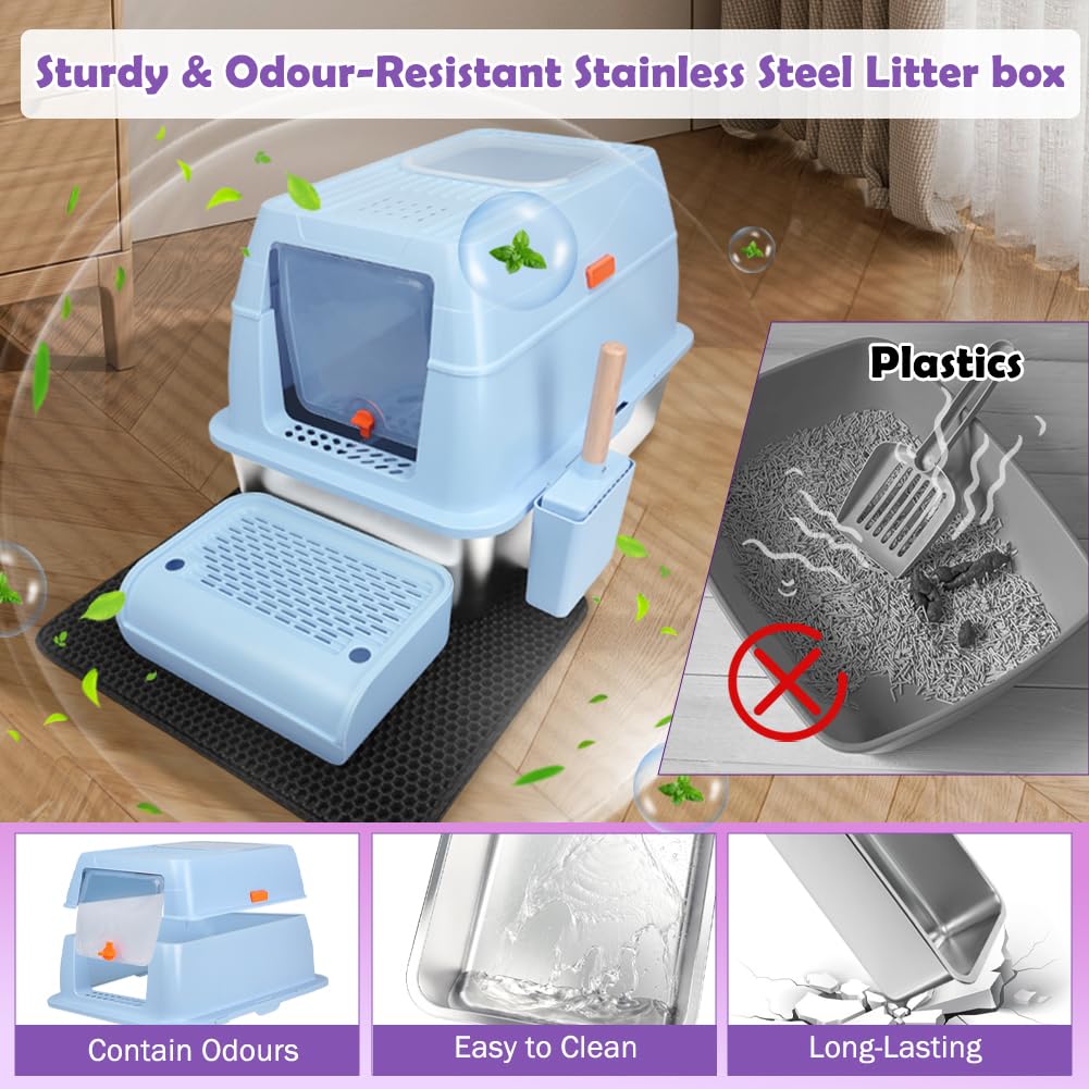 SZEE caja cerrada con carbón activado, control eficaz de olores.