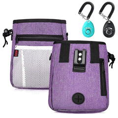 SZO bolsa de premios para perro, vista frontal, gran capacidad para golosinas y accesorios.