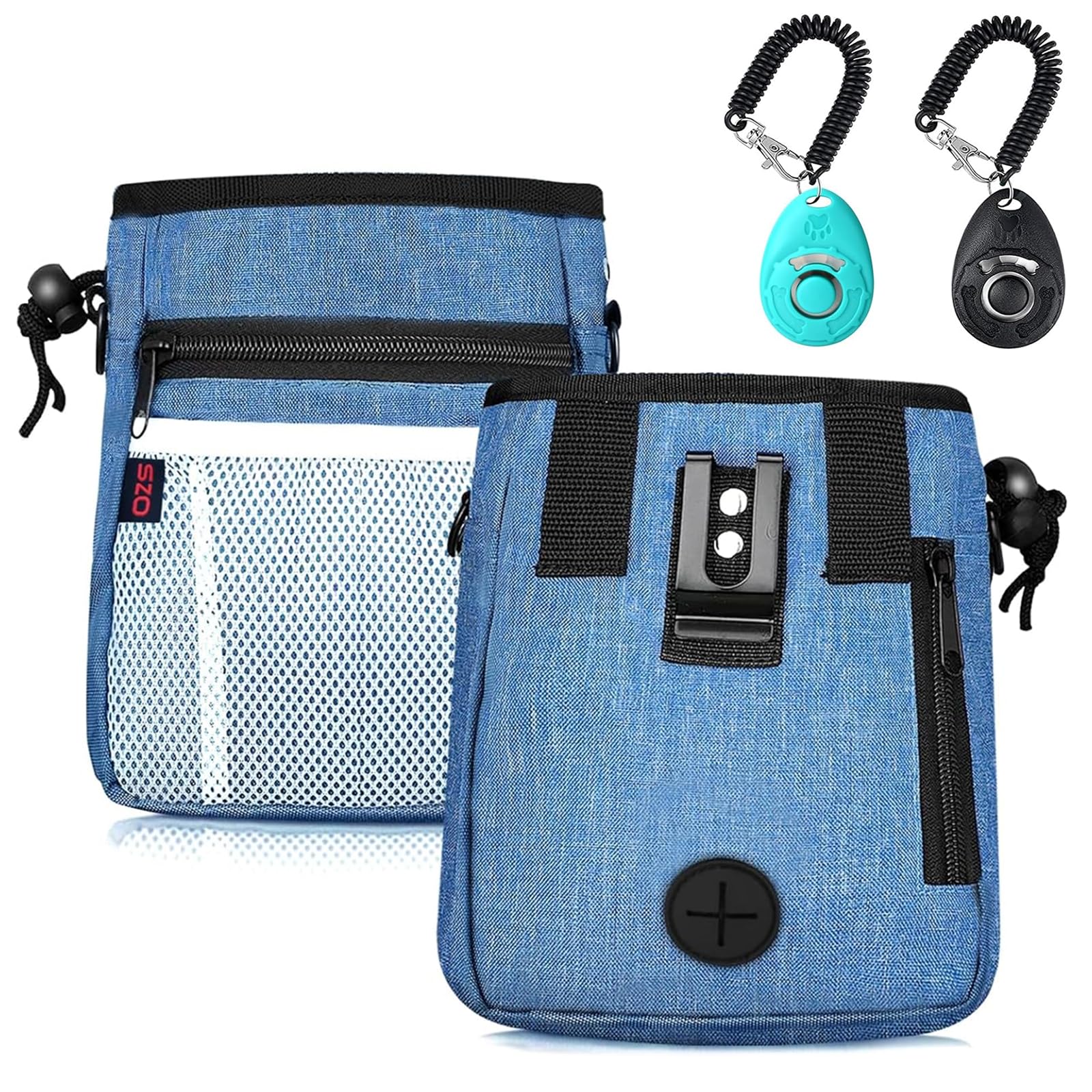 SZO bolsa de premios para perros con tres formas de llevar, práctica para entrenamiento.