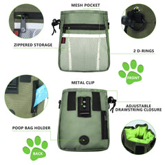 SZO bolso de entrenamiento para perros para hombro, manos libres durante sesiones.