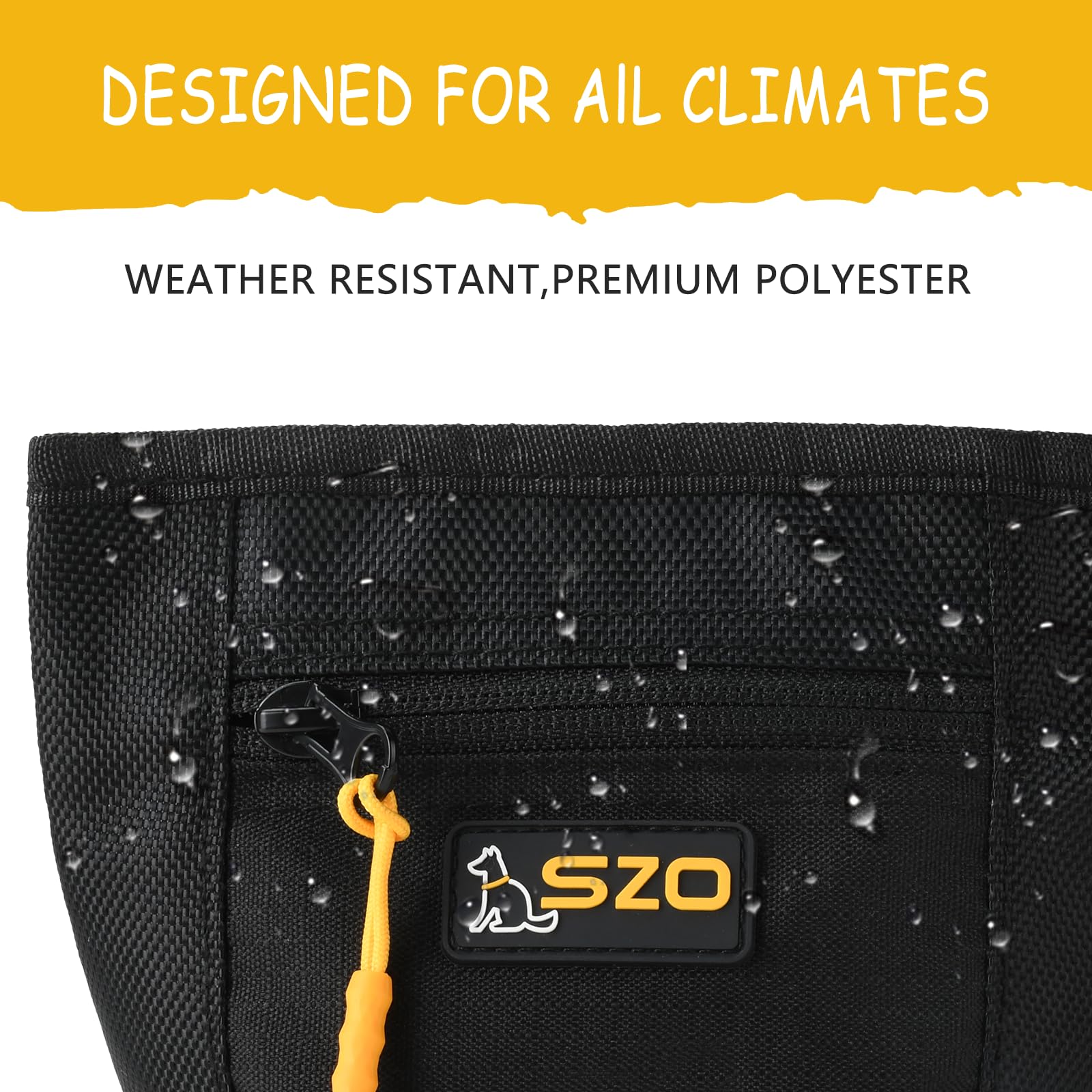 SZO bolso frontal con cremallera para objetos personales