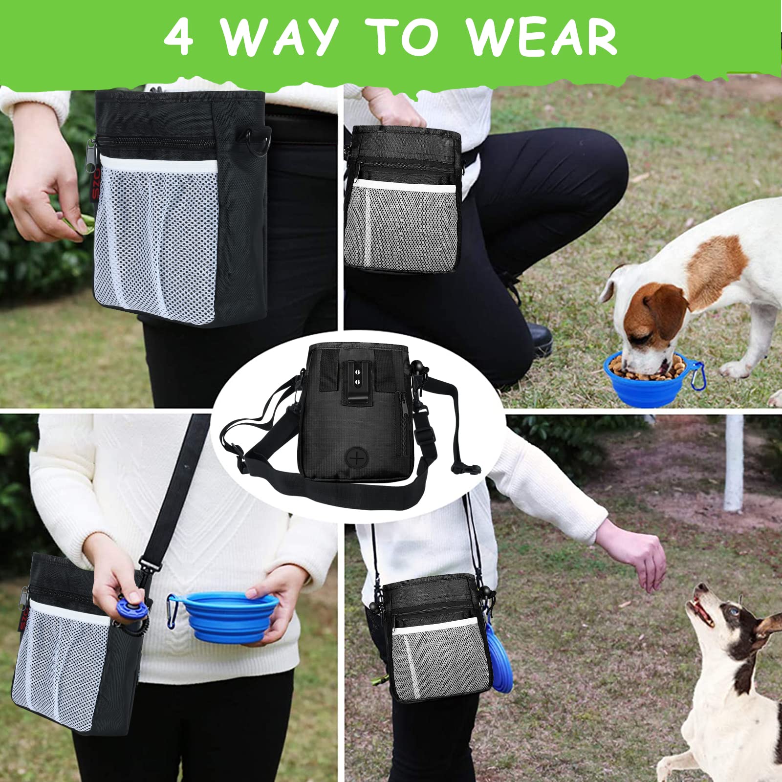 Porta-bolsas de la bolsa SZO para perros, solución rápida durante paseos.