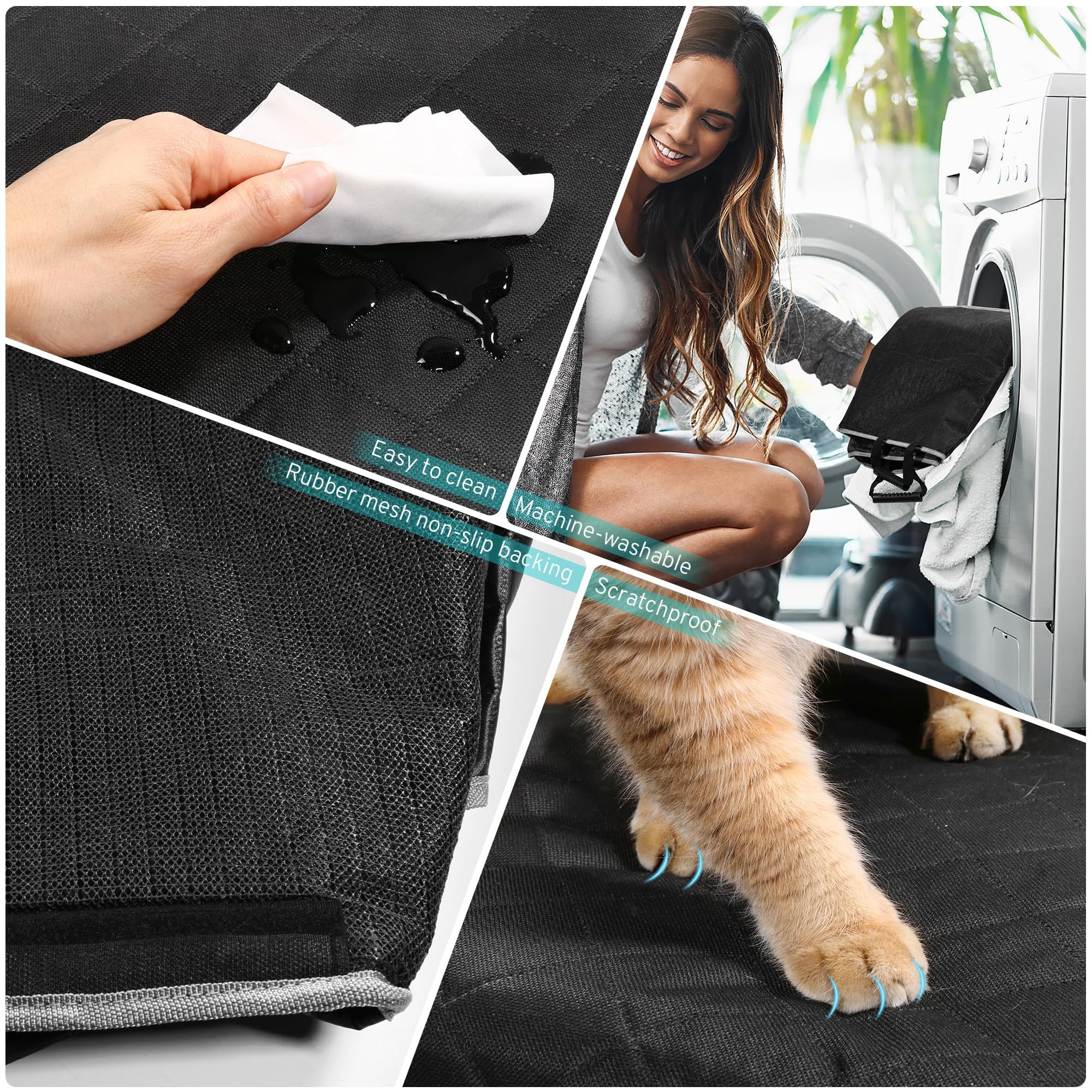 szyuchen cubierta asiento trasero para perro, impermeable para uso diario