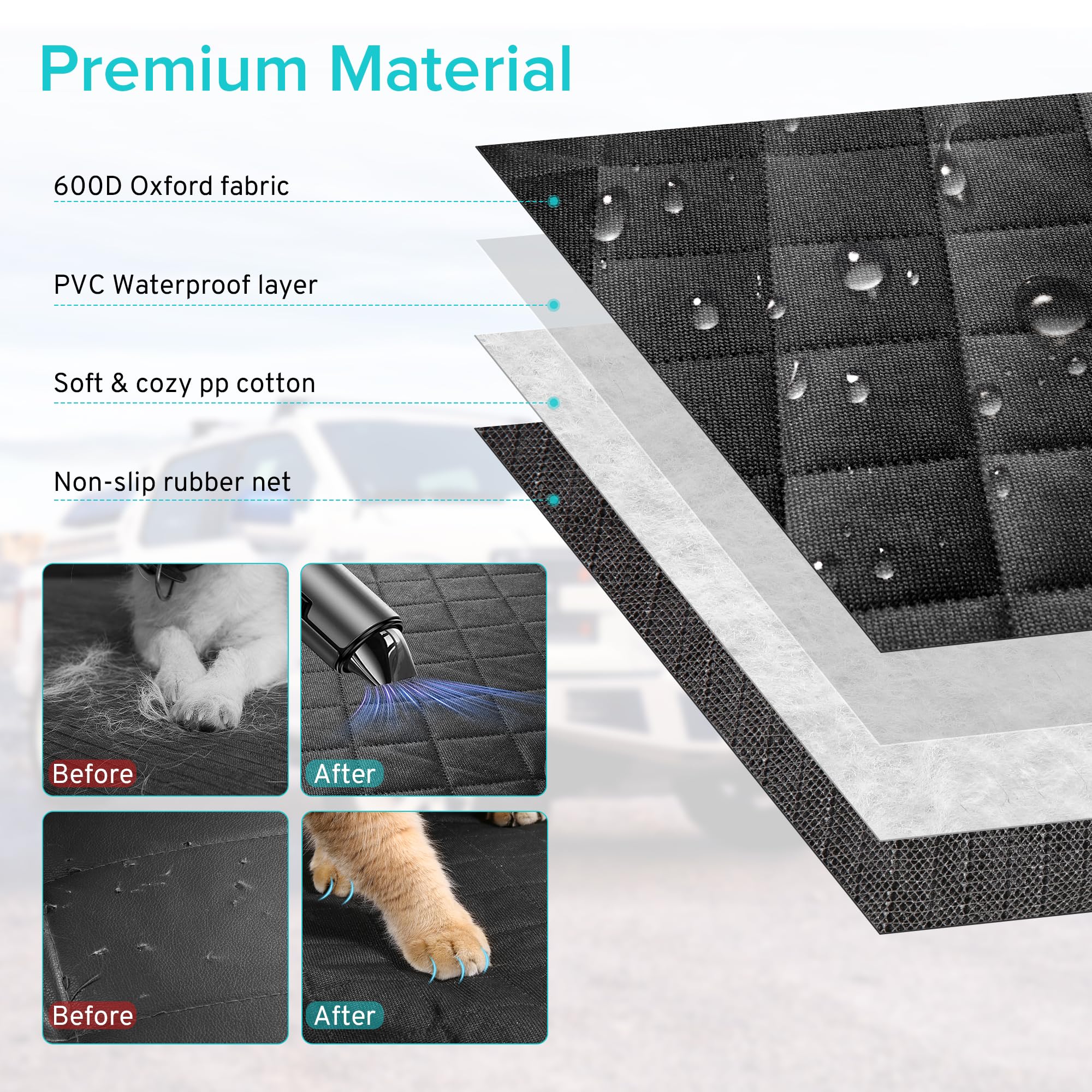 Protector impermeable Szyuchen para asiento, compatible con Subaru Crosstrek
