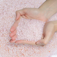 Piedras t4u chips de cristal rosado para decoración de plantas y terrarios