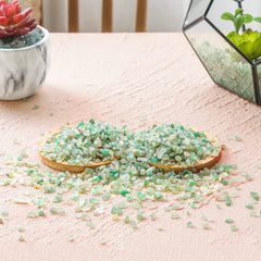 Guijarros T4U jade verde pulidos para jarrones decorativos