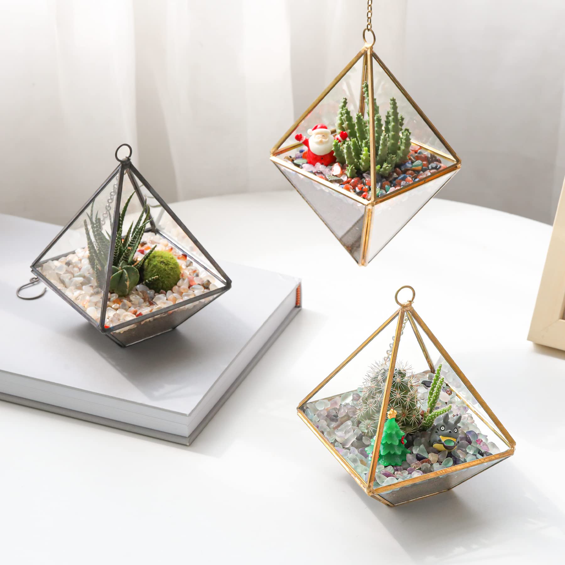 T4U piedras cristal pequeñas para jardinería aportan brillo sutil.