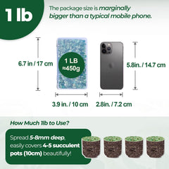 Piedras T4U capa superior para suculentas que embellecen y drenan