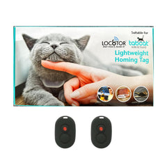 TabCat Homing Tag v2 pack de dos etiquetas ligeras para collar, localización precisa.