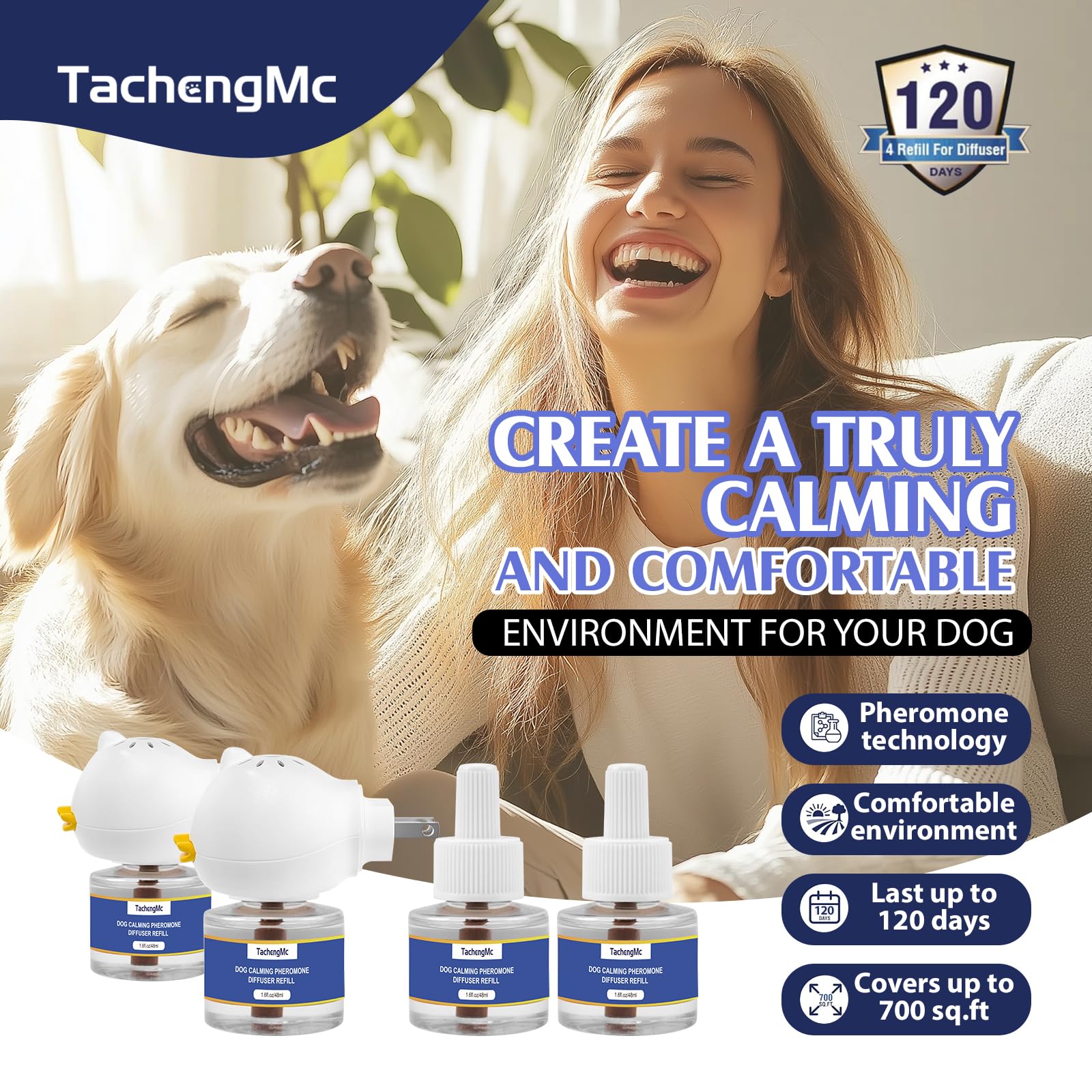 Kit TachengMc 6 en 1 para perros, solución calmante fácil.