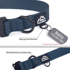 Tacwild ajuste ajustable del collar garantiza un ajuste cómodo y seguro para cuello de perro.