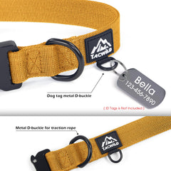 Tacwild collar con ajuste ajustable para cuello cómodo en perros grandes