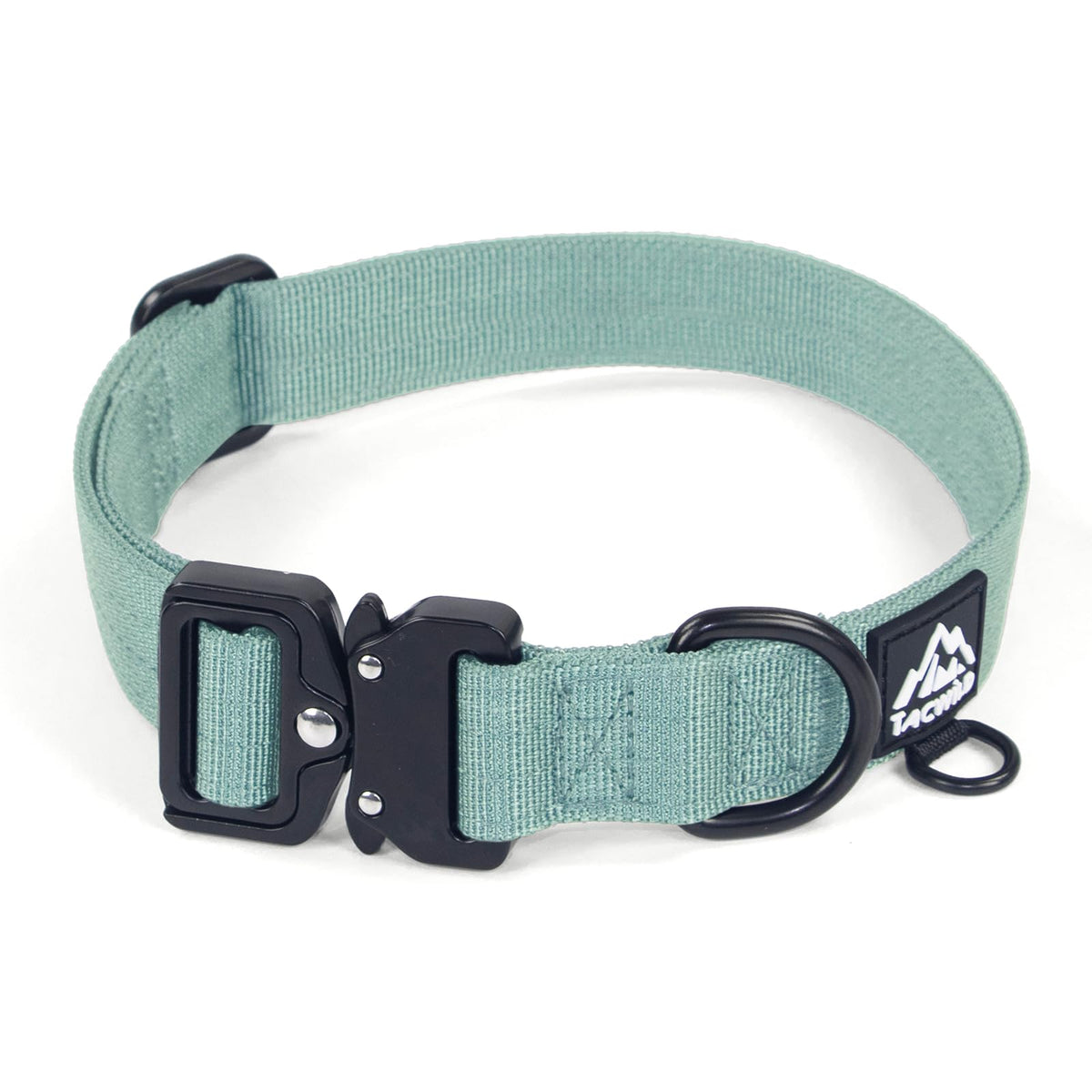 Collar Tacwild ajustable para perro, vista frontal para paseos cómodos.