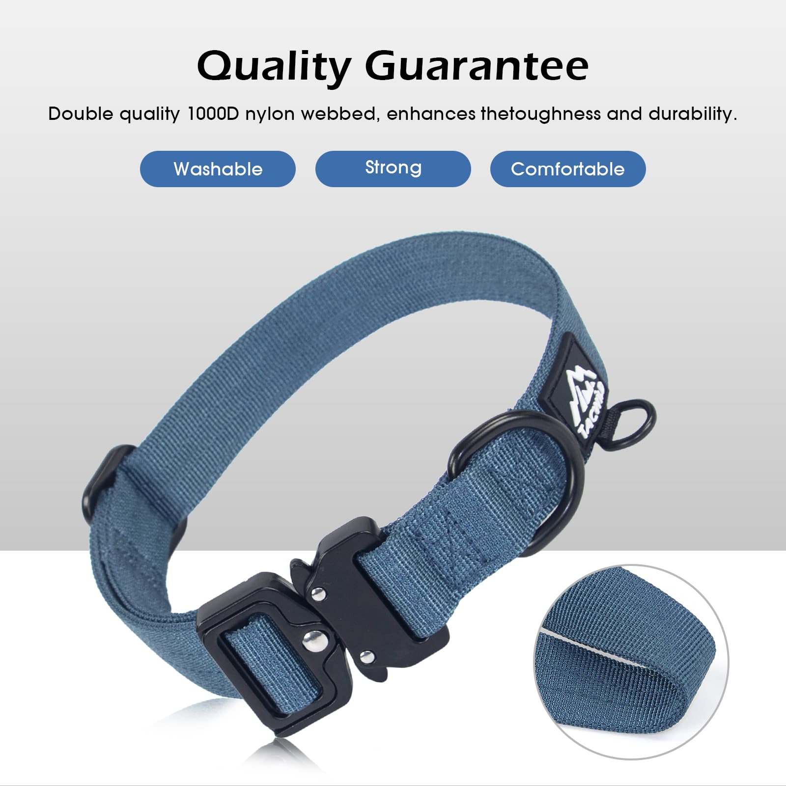 Tacwild collar con ajuste antideslizante garantiza comodidad y seguridad