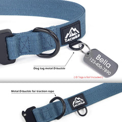 Tacwild collar con anilla D facilita sujetar la correa y controlar la caminata