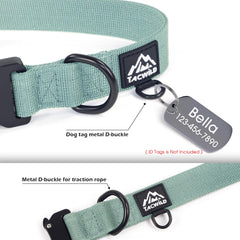Collar Tacwild en nylon resistente, detalle de costuras duraderas para uso prolongado.